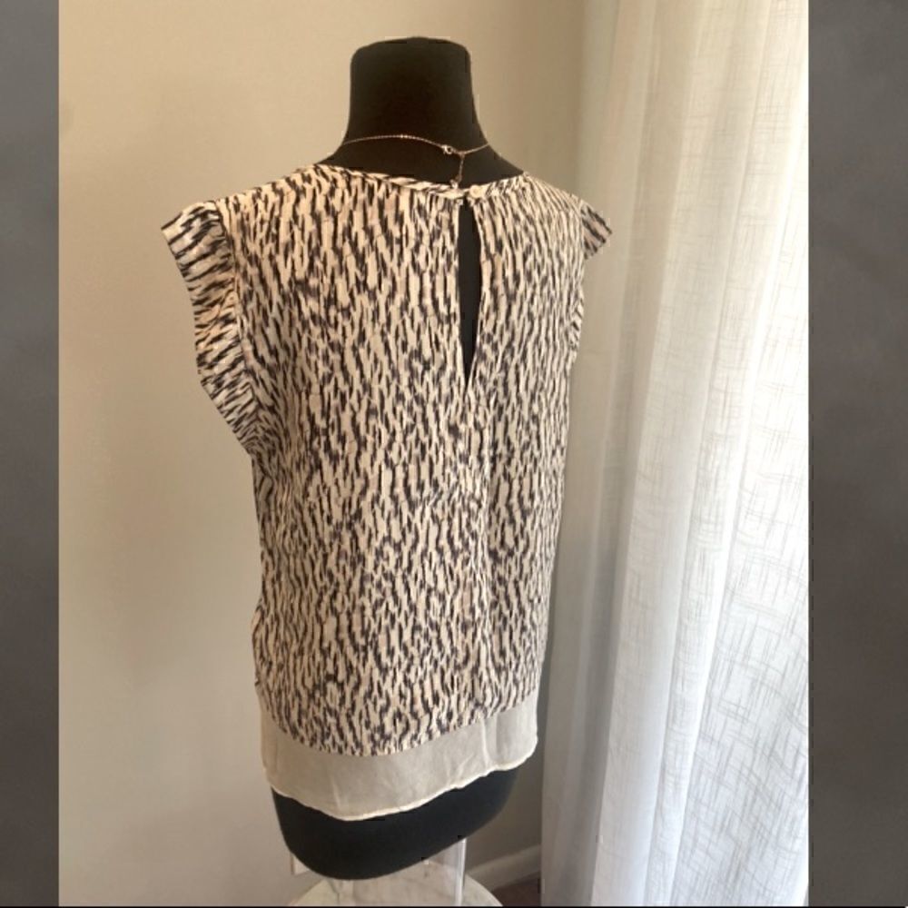 Rebecca Taylor Mirage Cap Sleeve Silk Shell - Picture 7 of 16